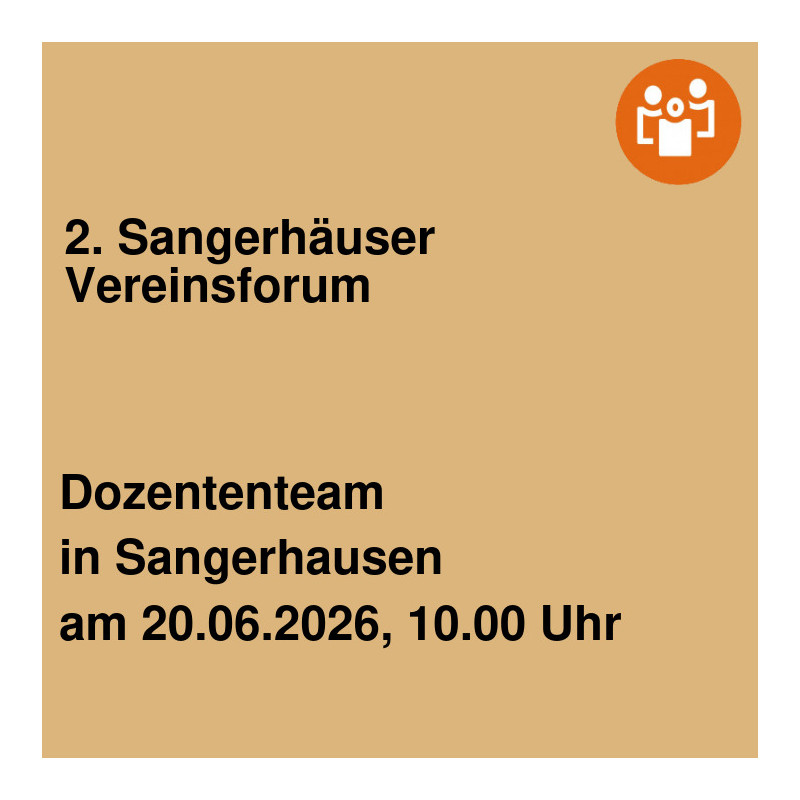 2. Sangerhäuser Vereinsforum